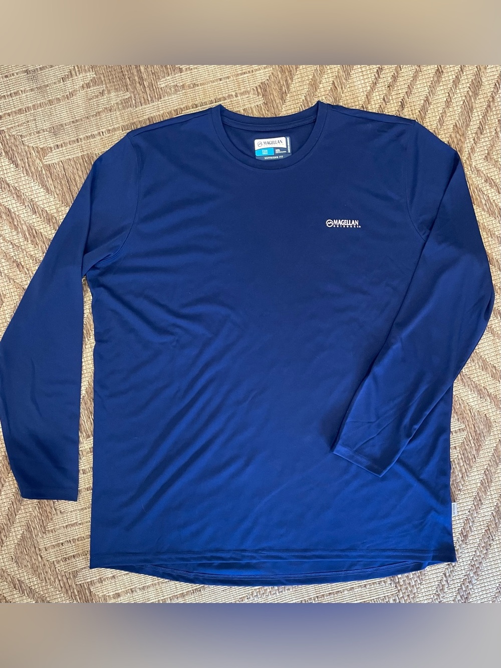 Magellan Outdoors Men's Long-Sleeve Crew Shirt - Deep Blue